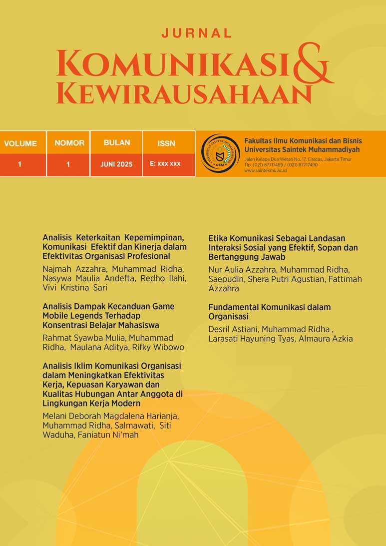 Lihat Vol 1 No 1 (2025): JKK Juni 2025